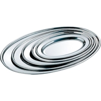 赤川器物製作所 AG18-0巻渕小判皿 14インチ FCM8014-031126006