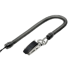 ラスタバナナ コイルストラップ メタルクリップ ロング ブラック RCSTML04BK-イメージ1
