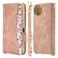 ラスタバナナ AQUOS wish5用花柄手帳型ケース ライトピンク 8813AW5BHLPK