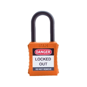 IFAM/ロックアウト用南京錠 ナイロン製シャックル オレンジ 0 44920 FC440VC-3860950-イメージ1