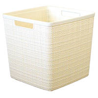 藤栄 キューブバスケット 17L Jute ホワイト ｷﾕ-ﾌﾞﾊﾞｽｹﾂﾄ17Lﾎﾜｲﾄ