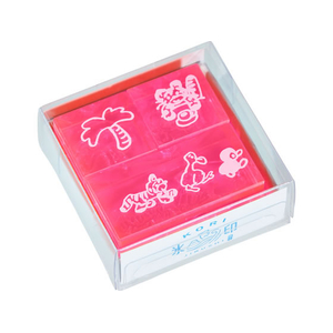 キングジム 透明スタンプ 氷印 セット タビセット FCJ369T-CLSSCC-002-イメージ1