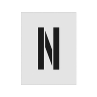 アイマーク ステンシル N 文字サイズ250×125mm FC495JB-8186161