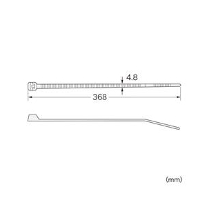 サンワサプライ ケーブルタイ（長さ368mm・10本入り） CA-605N-イメージ2