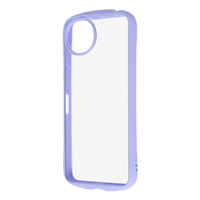 レイ・アウト AQUOS wish5用 Like standard Puffull 耐衝撃 バンパー ハイブリッドケース ペールブルー RT-AQL3CMD1/PA
