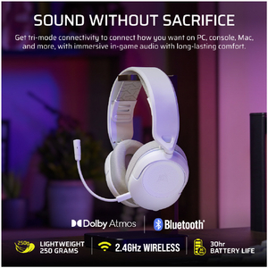 コルセア CORSAIR製 HS35 v3 Wireless ゲーミングヘッドセット ホワイト CAR-9011402-WW-イメージ5