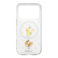 サンクレスト iPhone17 Pro用 MAGSAFE対応TPUケース ポケモン ピカチュウ&イーブイ I39RPM01