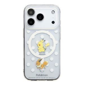 サンクレスト iPhone17 Pro用 MAGSAFE対応TPUケース ポケモン ピカチュウ&イーブイ I39RPM01-イメージ2