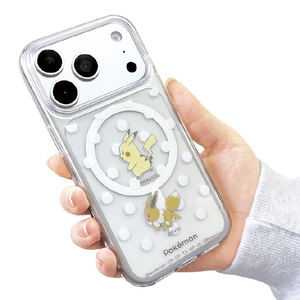 サンクレスト iPhone17 Pro用 MAGSAFE対応TPUケース ポケモン ピカチュウ&イーブイ I39RPM01-イメージ3