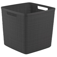 藤栄 キューブバスケット 17L Jute グレー ｷﾕ-ﾌﾞﾊﾞｽｹﾂﾄ17Lｸﾞﾚ-