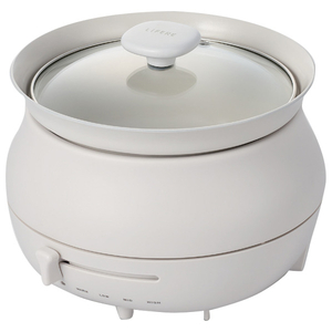 エレコム LiFERE IH卓上調理なべ HOT DISH cocotte ホワイト HAC-IH01CWH エレコム LiFERE IH卓上調理なべ HOT DISH cocotte ホワイト HAC-IH01CWH