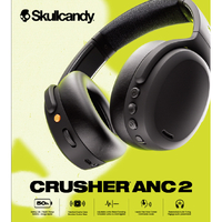 Skullcandy S6CAW-R740 ヘッドフォン CRUSHER ANC 2 TRUE BLACK