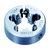 トラスコ 丸ダイス　３８径　Ｍ１２Ｘ１．７５　（ＳＫＳ） TRUSCO　メートルねじ用丸ダイス T38D-12X1.75-イメージ1