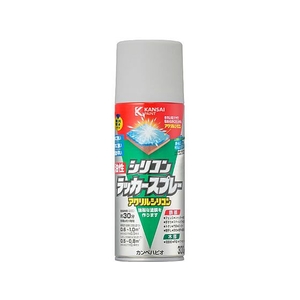 カンペハピオ シリコンラッカースプレー シルバーメタリック 300ml FCB065N-イメージ1