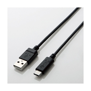 エレコム USB2.0ケーブル Standard Aオス-USB Type Cオス(1.0m) ブラック TB-AC10NBK エレコム USB2.0ケーブル Standard Aオス-USB Type Cオス(1.0m) ブラック TB-AC10NBK