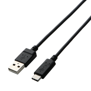 エレコム USB2．0ケーブル Standard Aオス-USB Type Cオス(1．0m) ブラック TB-AC10NBK-イメージ8