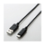 エレコム USB2．0ケーブル Standard Aオス-USB Type Cオス(1．0m) ブラック TB-AC10NBK-イメージ1