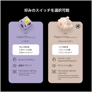 Mistel Barocco Mistel MD770PRO US (英語配列/ KTT Hyacinth軸) リニア (KT/HY)KTT Hyacinth軸 ML-MD770PRO-US-KT/HY-イメージ12