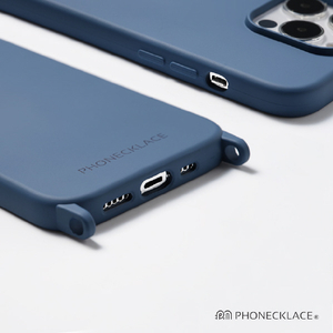 PHONECKLACE iPhone 14 Pro用バンドショルダーストラップ付きシリコンケース アーミーグリーン PN23882I14PGN-イメージ12