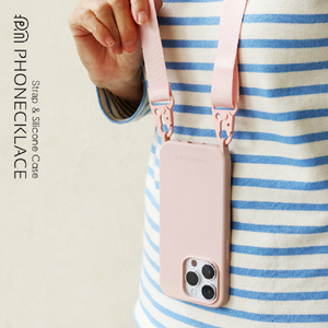PHONECKLACE iPhone 14 Pro用バンドショルダーストラップ付きシリコンケース アーミーグリーン PN23882I14PGN-イメージ7