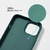 PHONECKLACE iPhone 14 Pro用バンドショルダーストラップ付きシリコンケース アーミーグリーン PN23882I14PGN-イメージ9