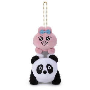 タカラトミーアーツ 可哀想に!メルヘンランド/ぬいぐるみマスコット/パンダに乗ったおぱんちゅ おぱんちゅうさぎ ｶﾜｲｿｳﾆMLﾏｽｺﾂﾄﾊﾟﾝﾀﾞｵﾊﾟﾝﾁﾕ-イメージ1