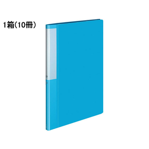 コクヨ クリヤーブック POSITY 固定式A4 20ポケット ライトブルー10冊 1箱(10冊) F826251-P3ﾗ-L20NLB-イメージ1