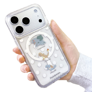 サンクレスト iPhone17 Pro用 MAGSAFE対応TPUケース ポケモン フシギダネ&ヒトカゲ&ゼニガメ I39RPM02-イメージ3
