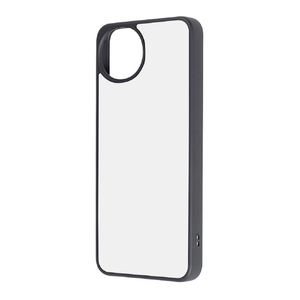 レイ・アウト AQUOS wish5用 Like standard maru Pietra 耐衝撃 バンパー マット ハイブリッドケース マットホワイト RT-AQL3K6TB/MW-イメージ1