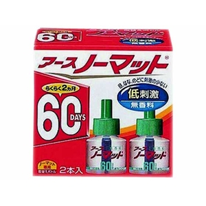 アース製薬 アースノーマット 取替ボトル60日間用無香料2本入 5個 1大箱(5個) F822696-(071023)-イメージ1