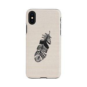 Man&Wood iPhone XR用天然木ケース Indian I13883I61-イメージ1