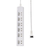 エルパ 電源タップ6個口2m ホワイト WLK-R62LW-イメージ3