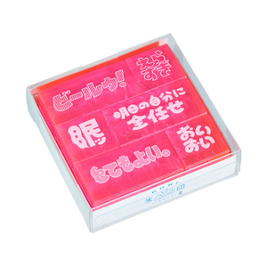 キングジム 透明スタンプ 氷印 セット ツブヤキセット FCJ373T-CLSSAC-002-イメージ1