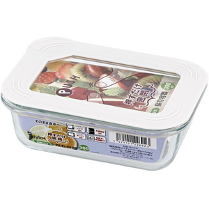 リバティーコーポレーション 保存容器 ガラス 長方形 300mL FCE438W-LD-692-イメージ2