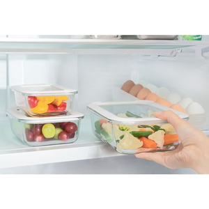 リバティーコーポレーション 保存容器 ガラス 長方形 300mL FCE438W-LD-692-イメージ3