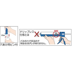 トラスコ中山 大型カートリッジ専用ガン FC970FP-2277271-イメージ3