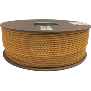 ユタカメイク ポリエチレンロープドラム巻 4mm×200m イエロー FC943HS-7947798-イメージ1