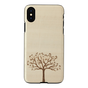Man & Wood iPhone XS Max用天然木ケース Apple tree I13885I65-イメージ1