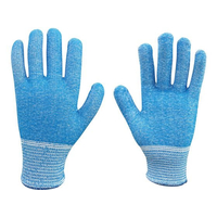 アトム 耐切創手袋 HG232 ブルー S FC842LB-1014200