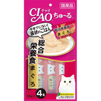 いなばペットフード チャオちゅーる 総合栄養食 まぐろ 14g×4 ﾁﾕ-ﾙｿｳｺﾞｳｼﾖｸﾏｸﾞﾛ14GX4ﾎﾝ