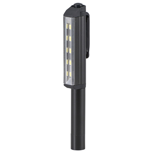 オーム電機 LEDフルアルミ作業ライト 単4×3本付 180lm SL-W180B6-K-イメージ1