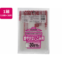 ジャパックス 市川市指定 燃やさないごみ用 30L 10枚×30P FC364RG-ICJ02