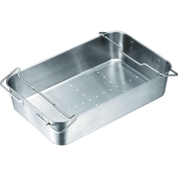 日本メタルワークス 抗菌 ストッパー付給食バット 運搬型穴明 FC141KP-3872718