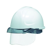 ＤＩＣプラスチック DIC/SYA-CS型ヘルメット 白／スモーク KP付/SYA-CS-SFE-KP-W/S FC477FT-7959044