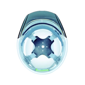 ＤＩＣプラスチック DIC/SYA-CS型ヘルメット 白／スモーク KP付/SYA-CS-SFE-KP-W/S FC477FT-7959044-イメージ2