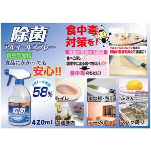 友和 除菌アルコールスプレー 減容ボトル 本体 420mL FCF468S-イメージ3