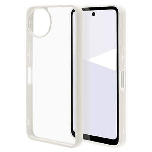 ラスタバナナ AQUOS wish5用FLEXGUARD TPU×PC クリアホワイト＊クリア 8820AW5HPCLWH-イメージ1