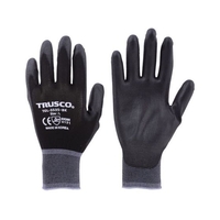 トラスコ中山 TRUSCO カラーナイロン手袋PU手のひらコート ブラック M FC432FC-7700750