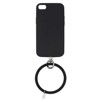 GAACAL iPhone SE(第3世代)/SE(第2世代)/8/7用落下防止リング付きTPUケース ブラック P00252BKB