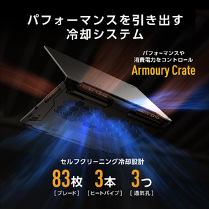ASUS ASUS TUF Gaming A15 FA506NCQ オリジナル グラファイトブラック FA506NCQ-R7R3050E6-イメージ2